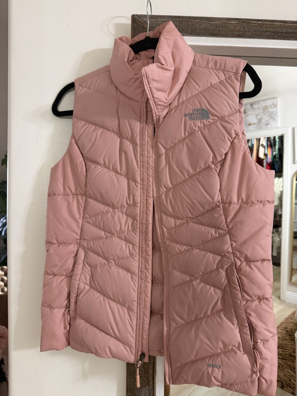 The North Face Women's Dusty Pink Quilted Insulated Vest